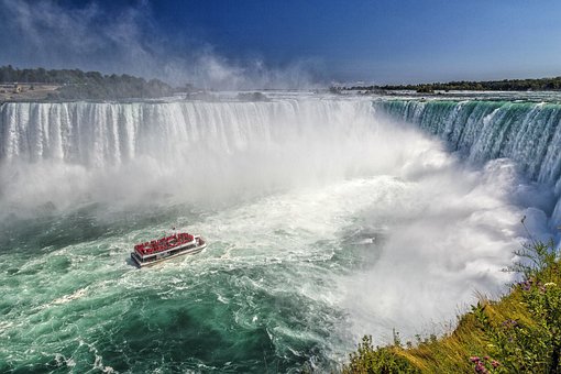 Foto das Cataratas do Niágara no Canadá